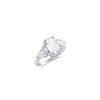 Lab Diamond Engagement Ring: Emerald and Pear