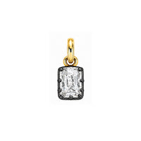 Emerald Cut 14kt Lab Grown Diamond Charm 1.00 ct
