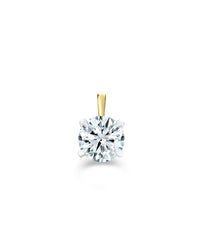 Round Cut Necklace Charm